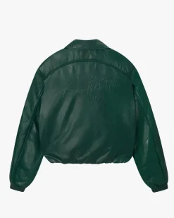 Nude Project World Cup Leather Bomber Jacket Outlet