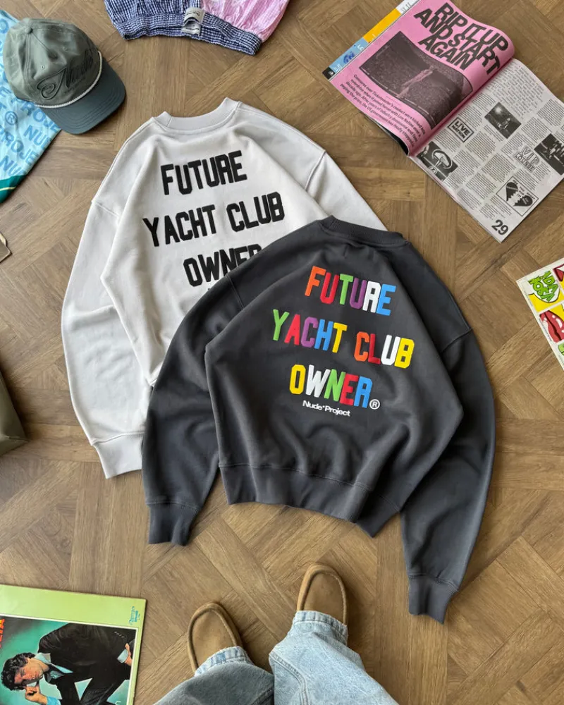 Nude Project Yate Sweatshirt Ash Clearance