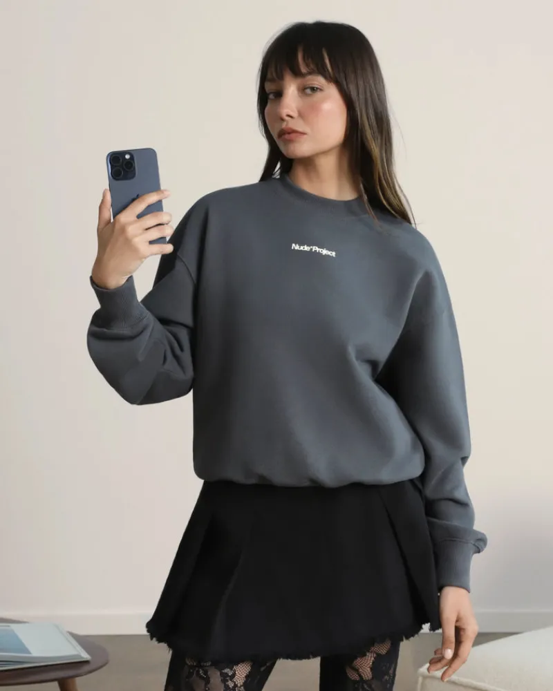 Nude Project Yate Sweatshirt Ash Clearance